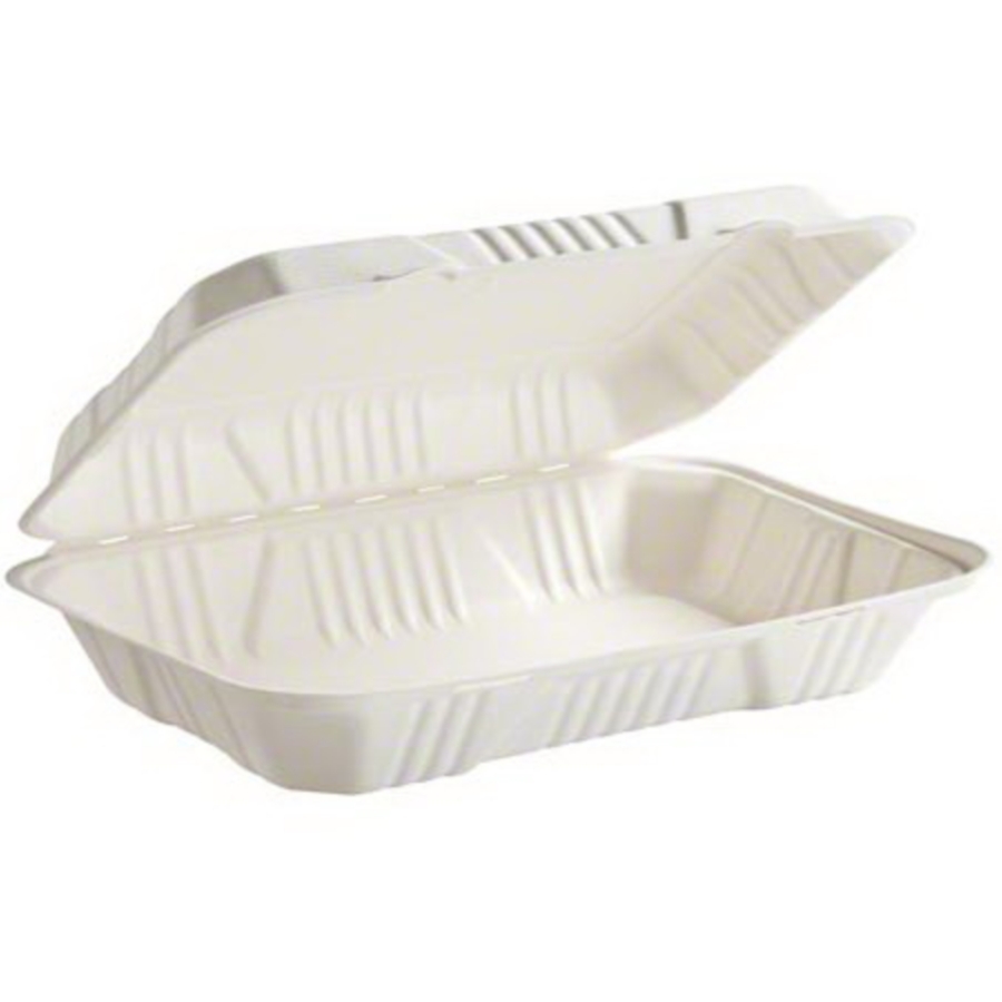 Extra Large Compostable 3 Compartment Food Container
