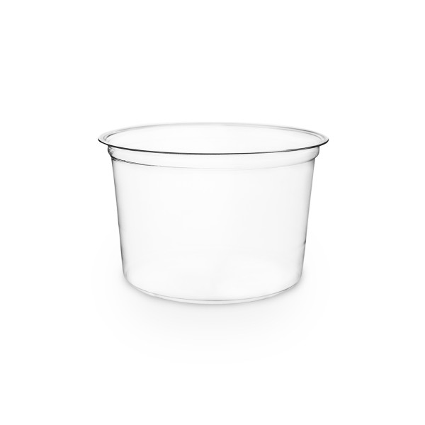 Sample of 12 oz Clear Compostable Round Deli Container