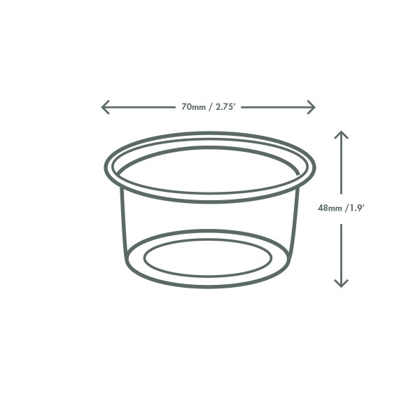 Compostable Portion Cups with Lids