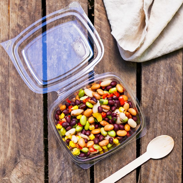 Sample of 12 oz Clear Compostable Round Deli Container