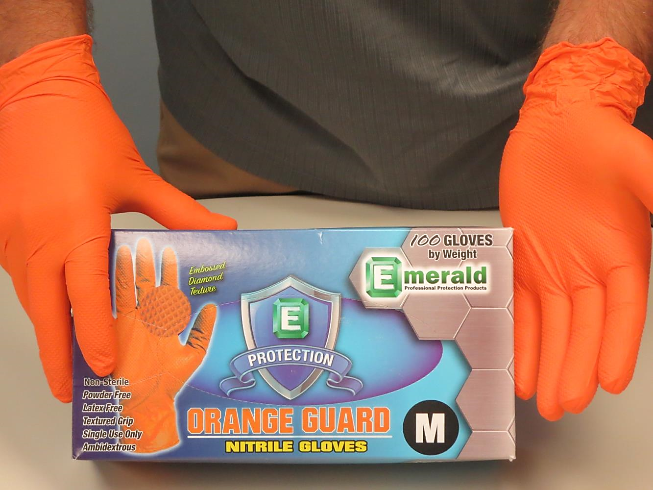Grippaz® Jan San Nitrile Powder-Free Extended-Use Gloves