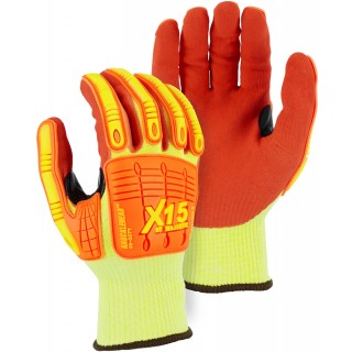 Firm Grip Large ANSI A5 Cut Resistant Gloves, Yellow/Black 79007-06