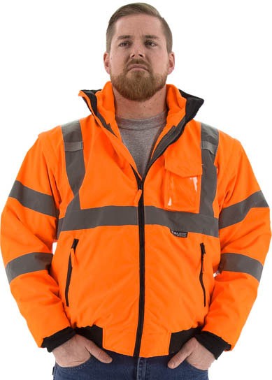 hi vis rain jacket with removable lining