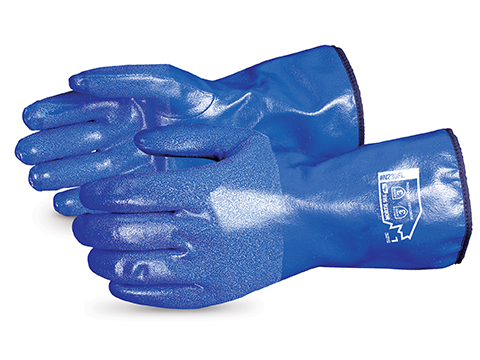 PACIFIC PPE PVC Thermal Insulated Freezer Gloves for Men and Women, 100%  Waterproof, Chemical & Oil Resistant, Large