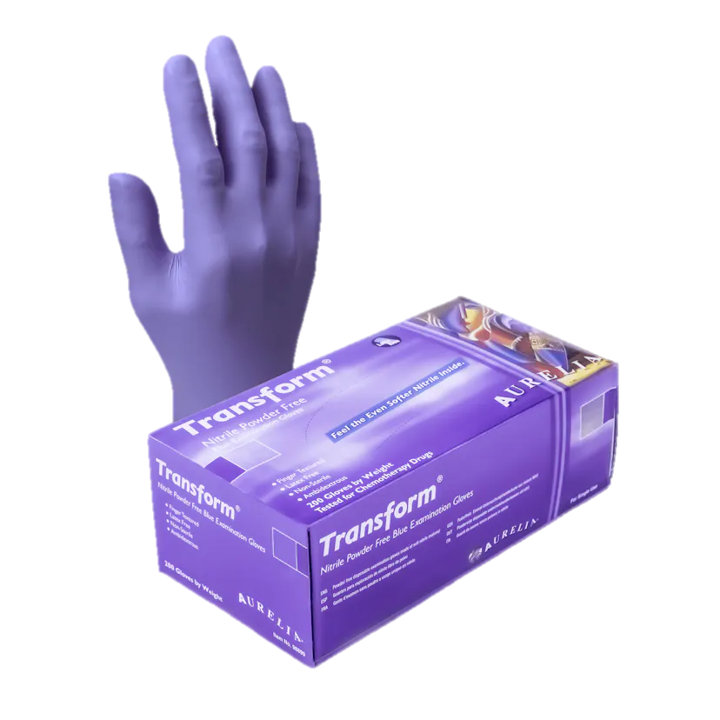 Aurelia® Transform™ Disposable Powder-Free Nitrile Exam Gloves