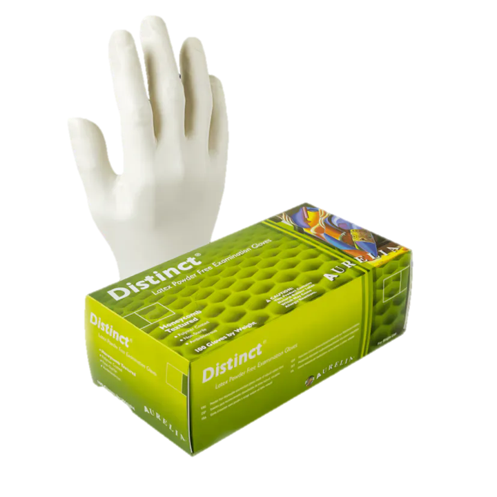 Aurelia® Distinct™ Honeycomb Textured Powder-Free Latex Exam Gloves 