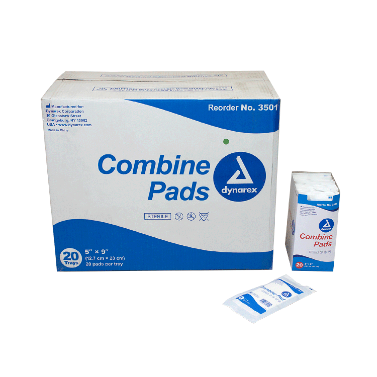 #3501 Dynarex® Sterile Combine Pads - 5` x 9`