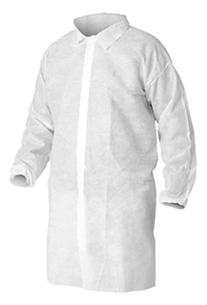 Disposable Pocket-Free Polypropylene Lab Coats | Limited-Use Medical ...