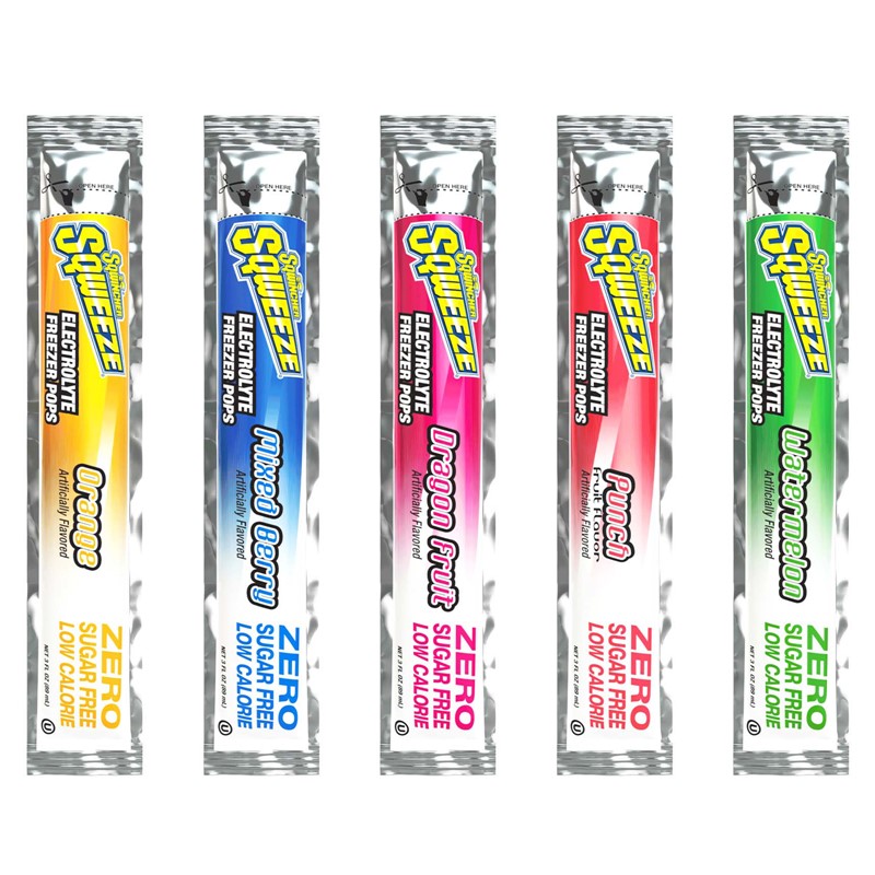 Sqwincher® Zero Sugar-Free Assorted Electrolyte Freeze Pops ...