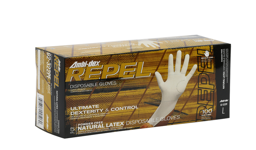 #62-332PF PIP® Ambi-Dex® Repel Non-Medical Disposable Powder-Free Latex Gloves