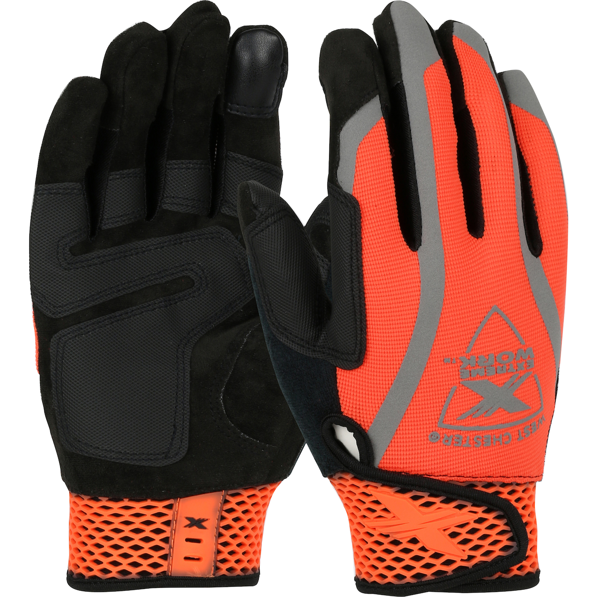 Extreme Work® VizX™ Gloves | Hi-Viz Touchscreen Compatible Work Gloves ...