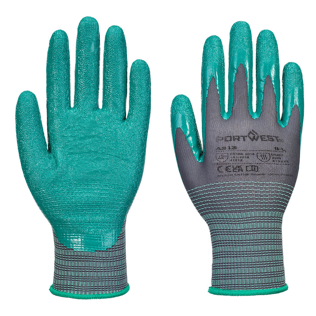 A313 Portwest® Grip 15 Nitrile Coated Work Gloves 