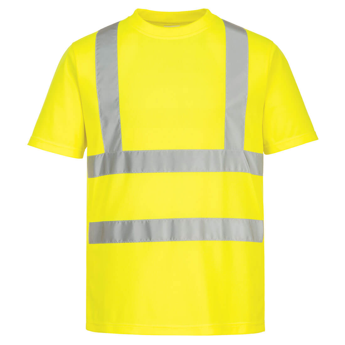Portwest® Planet EC12 ECO Hi-Vis Yellow Bio-Based T-Shirts, Short Sleeve