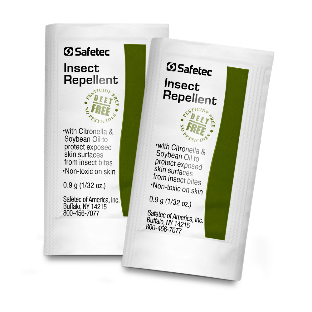 53509 Safetec® Insect Repellant Foil Packets, .9g 