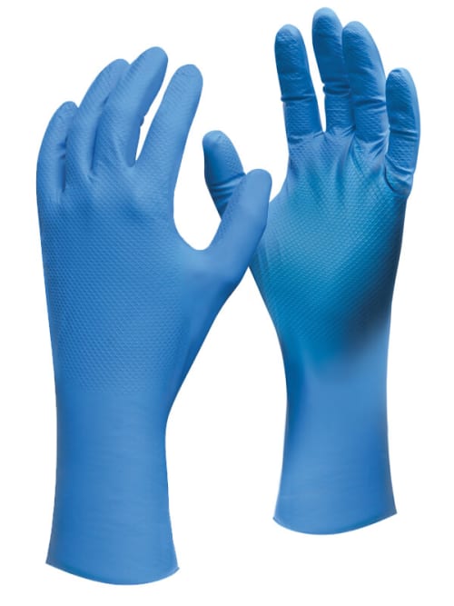 Discounted Showa® 708 Ambidextrous Nitrile Chemical Protection Gloves ...