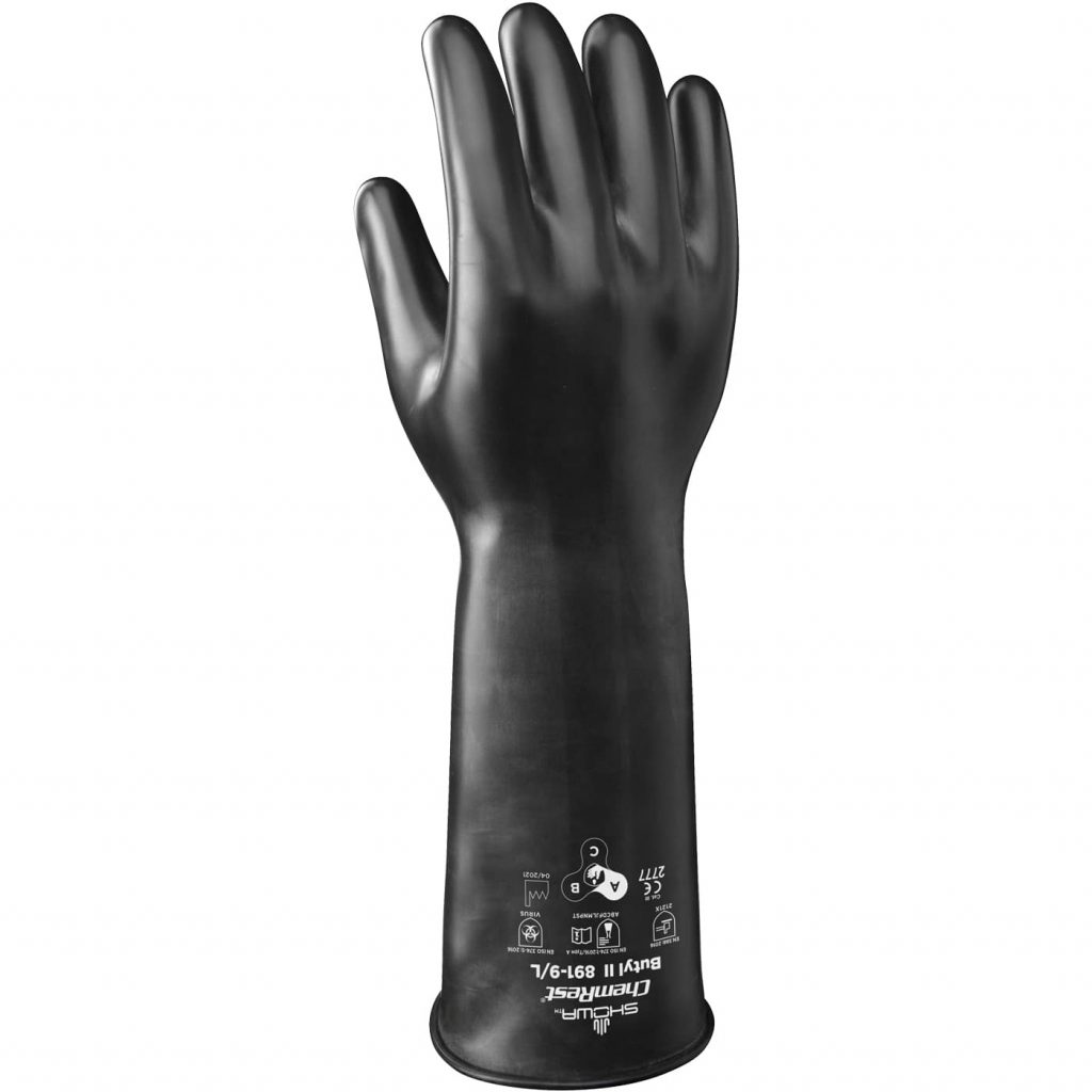 Showa® 891 Viton® Unsupported Butyl Gloves | Injection Molded Acid ...