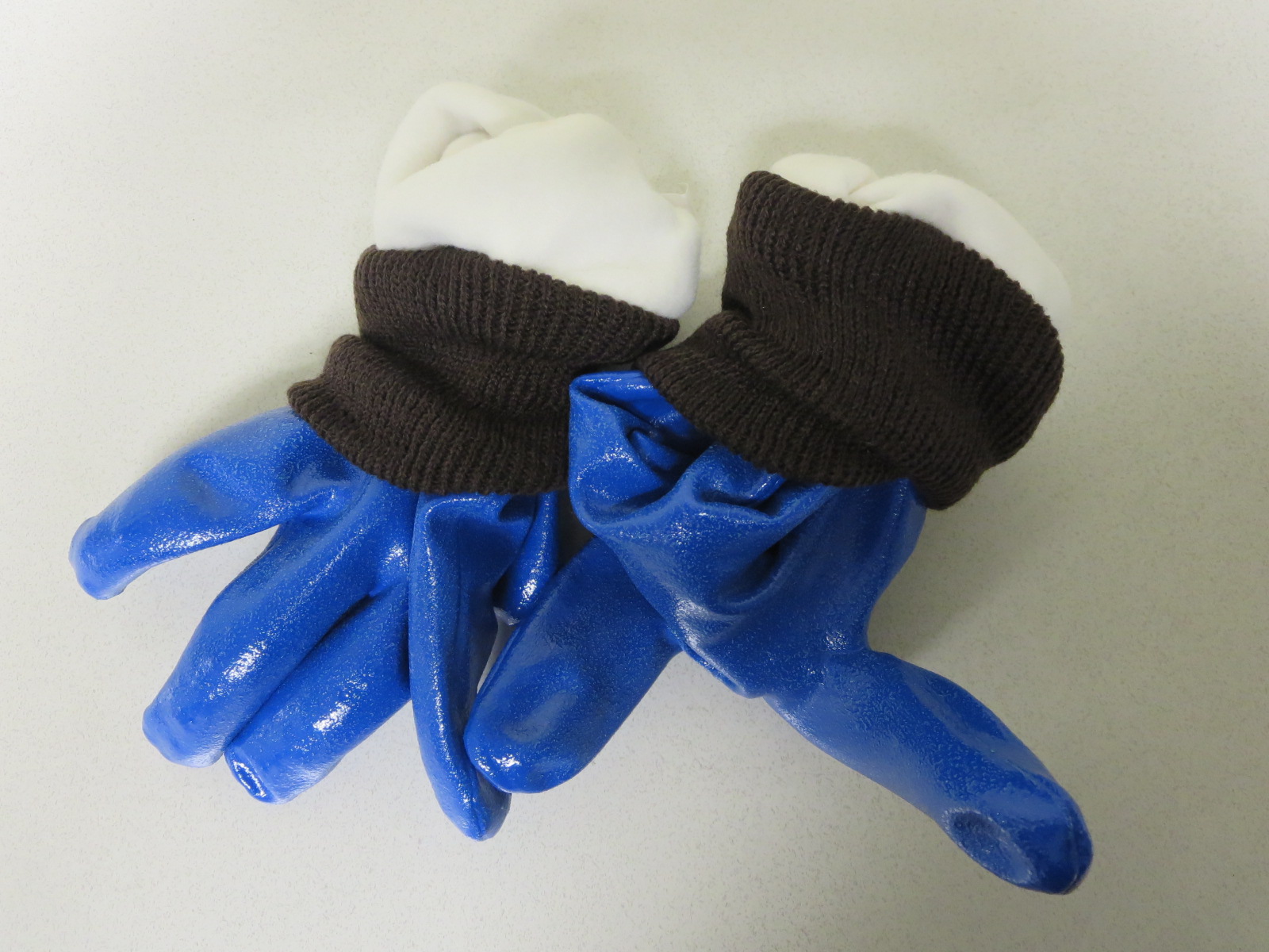 North Sea™ Nitrile Coated Fleece Lined Winter Work Gloves w/ Knit