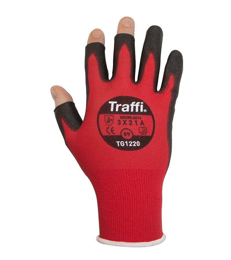 traffi gloves red