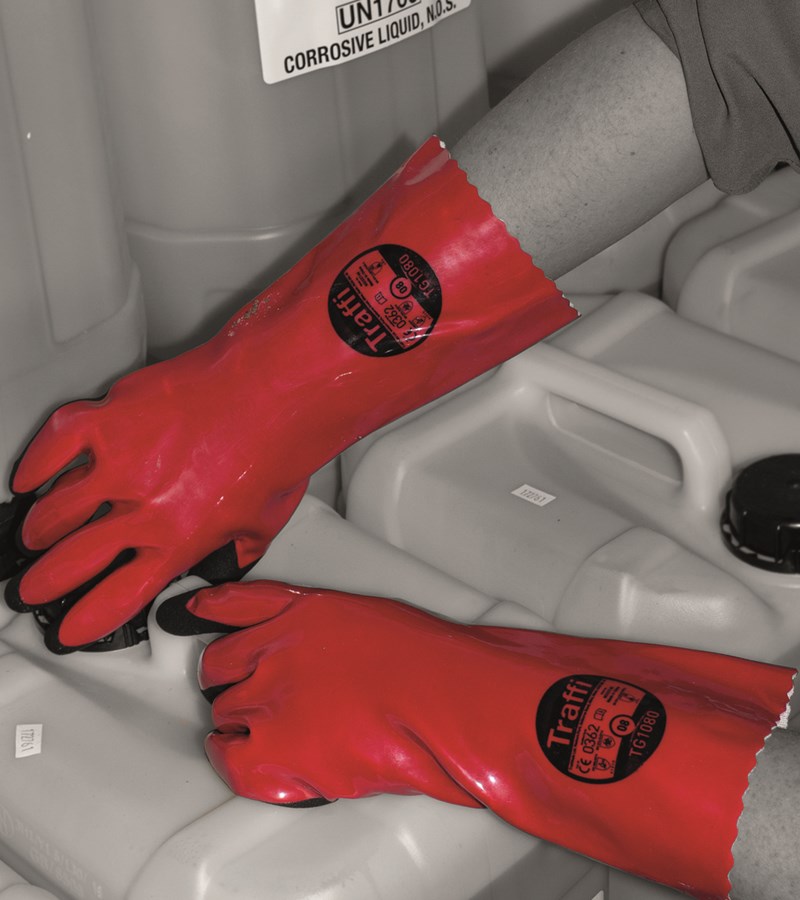 traffi gloves red