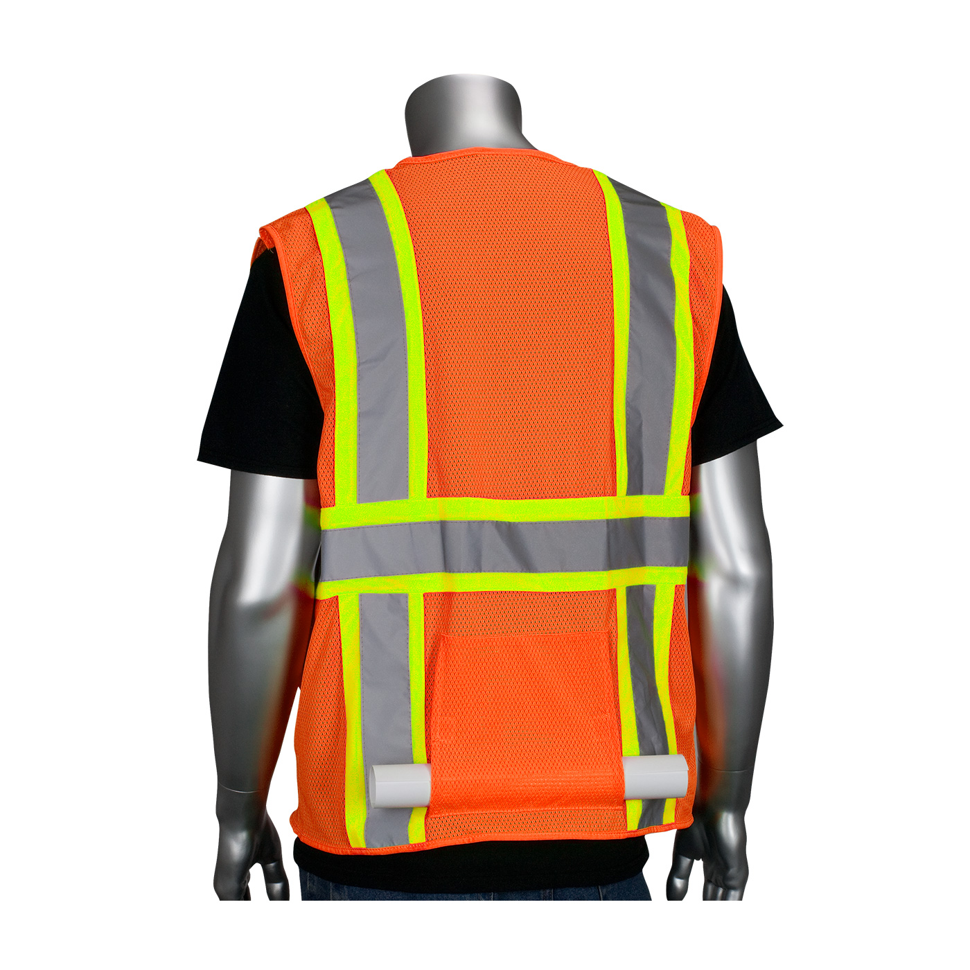 ansi-type-r-class-2-two-tone-eleven-pocket-mesh-surveyors-safety-vests