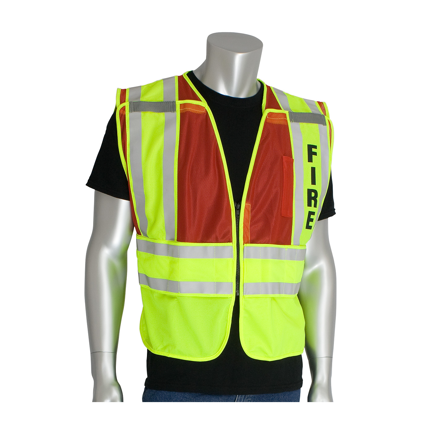 ANSI Type P Class 2 Breakaway Fire Safety Mesh Vests | ANSI 207 Fire ...