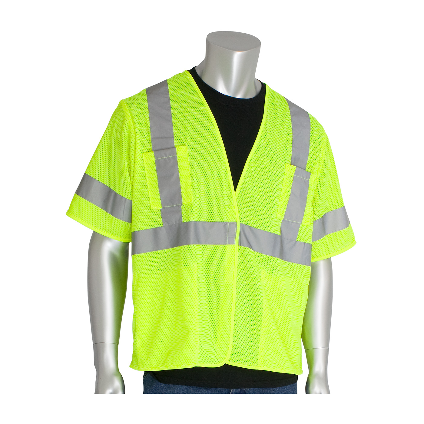 ANSI Type R Class 3 Four Pocket Value Mesh Vests | Value ANSI Class 3 ...