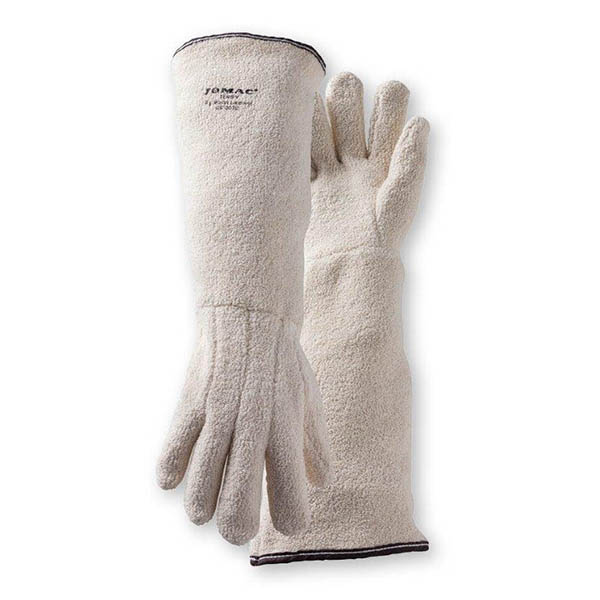 Terry Cloth Industrial Bakers Mitts, Heat Resistant Gauntlet Bakers Mitts, Extended Oven Mitts