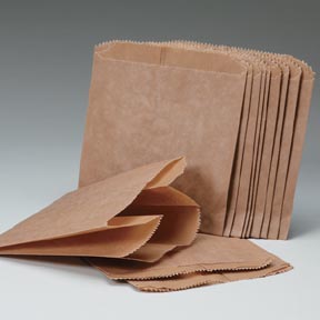 Wax-Lined Brown Sanitary Disposal Bags, Sanitary Disposal Bags