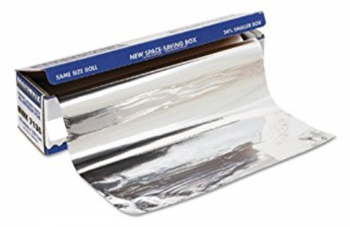 Rhino Aluminum Heavy Duty Aluminum Foil | Rhino 18 x 525 SF Roll, 25 Microns Thick | Commercial Grade & Extra Thick, Strong Enough for Food Service