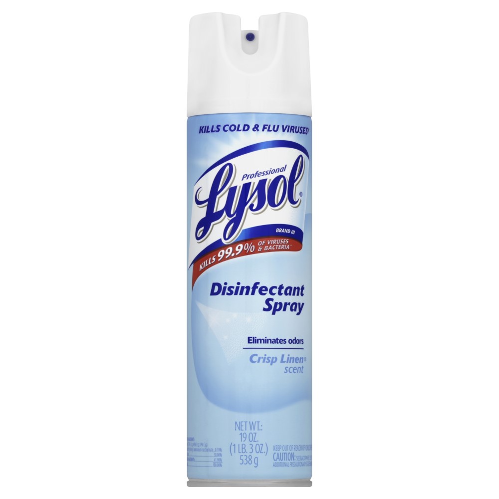 Lysol® Disinfectant Spray | Lysol® Crisp Linen Aerosol Spray | Ready to ...