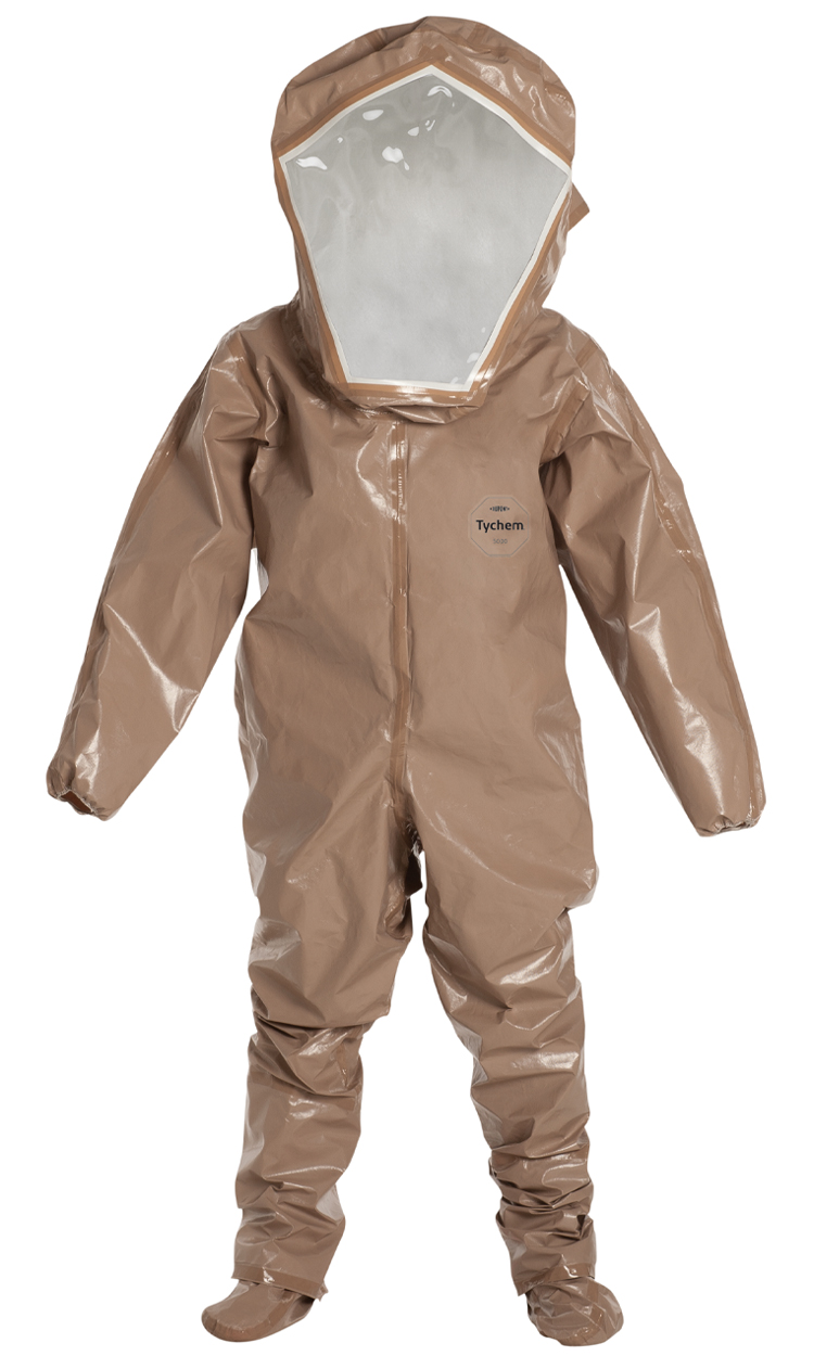 DuPont™ C3528T TN Tychem® 5000 Encapsulated Level B Expanded Back Rear Entry Chemical Suit