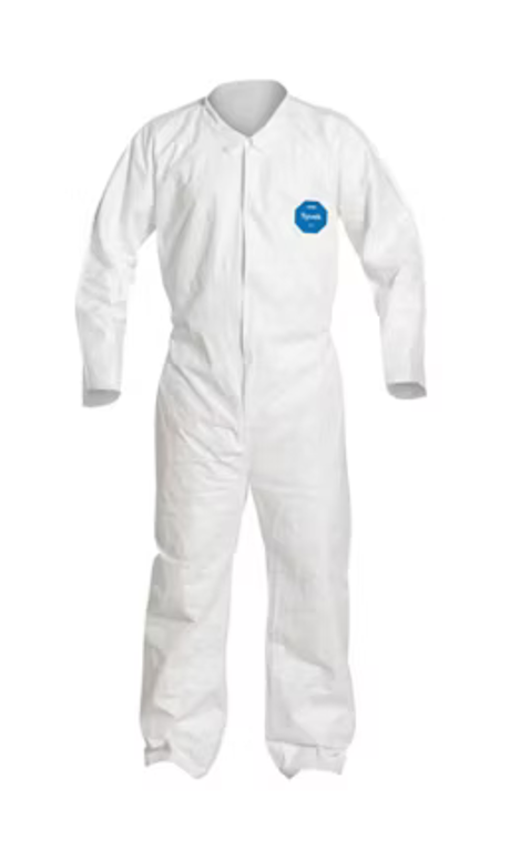 Dupont™ TY151S WH Tyvek® 400 Coveralls w/ Snaps 