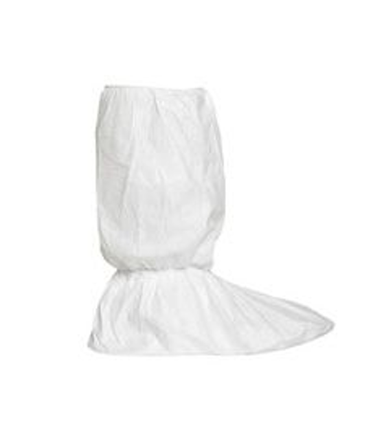 IC447S CS Dupont™ Tyvek® IsoClean® sterile and clean processed Boot Covers with elastic ankles and Gripper Sole, 18-in 