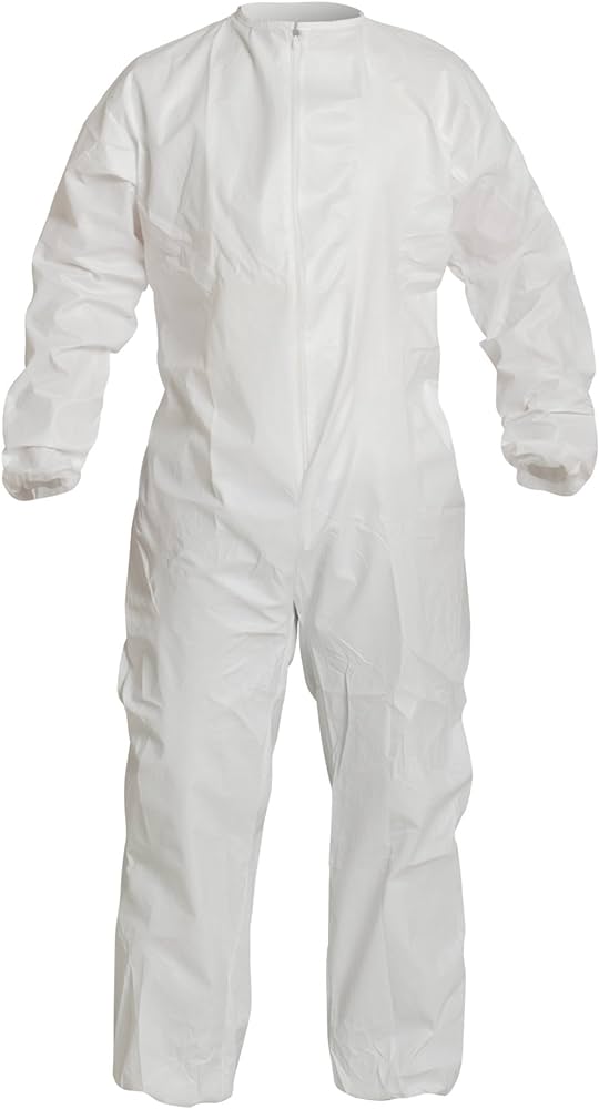 Dupont™ Proclean® PC143S Single-Use Microporous Clearoom Coveralls with Elastic Wrists & Ankles