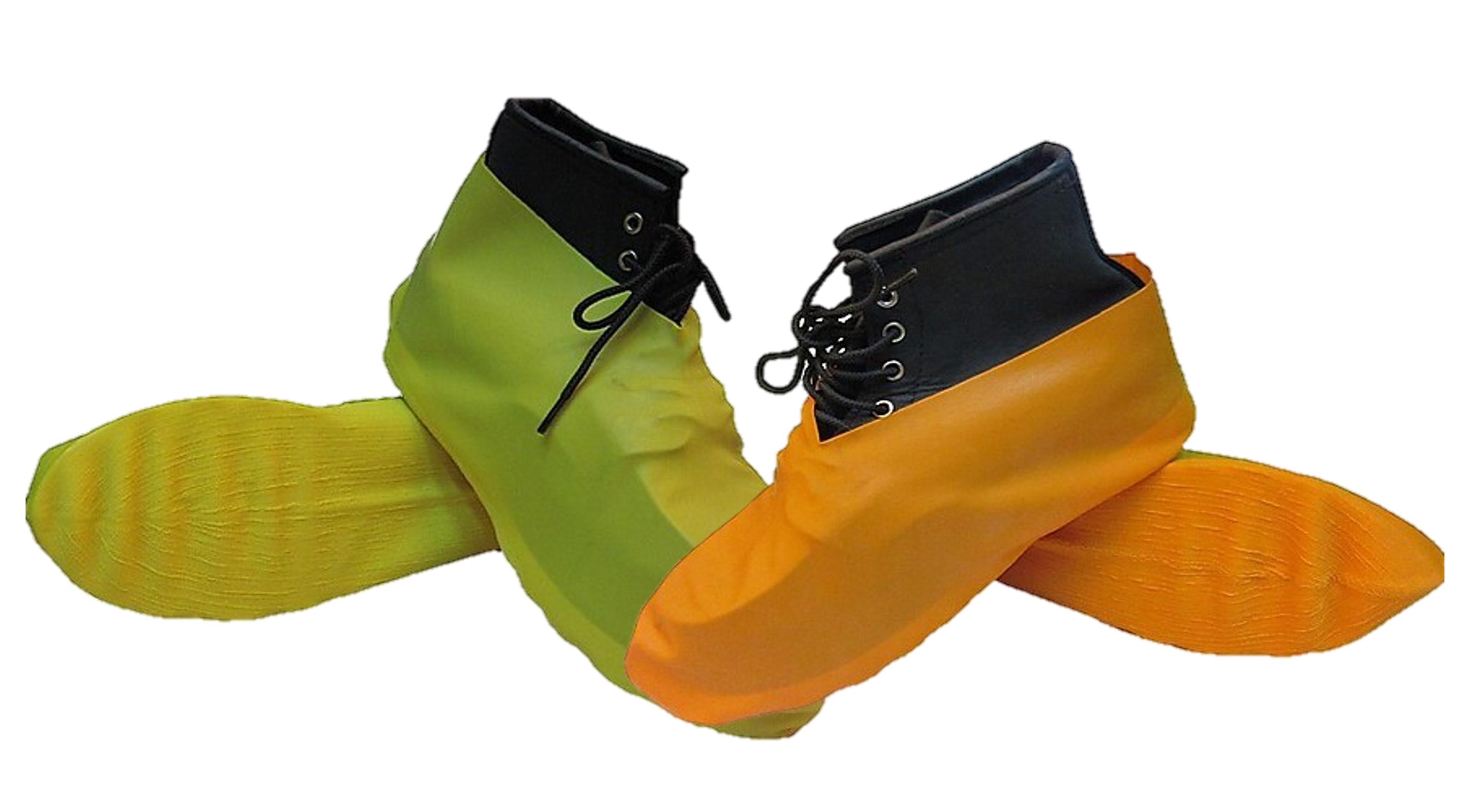 Keystone Safety Yellow and Orange Rubber Latex Shoe and Boot Covers