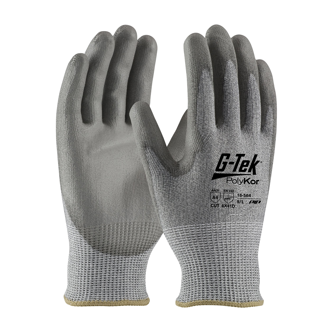 G-Tek® PolyKor® PU Palm Coated A4 Cut Safety Gloves