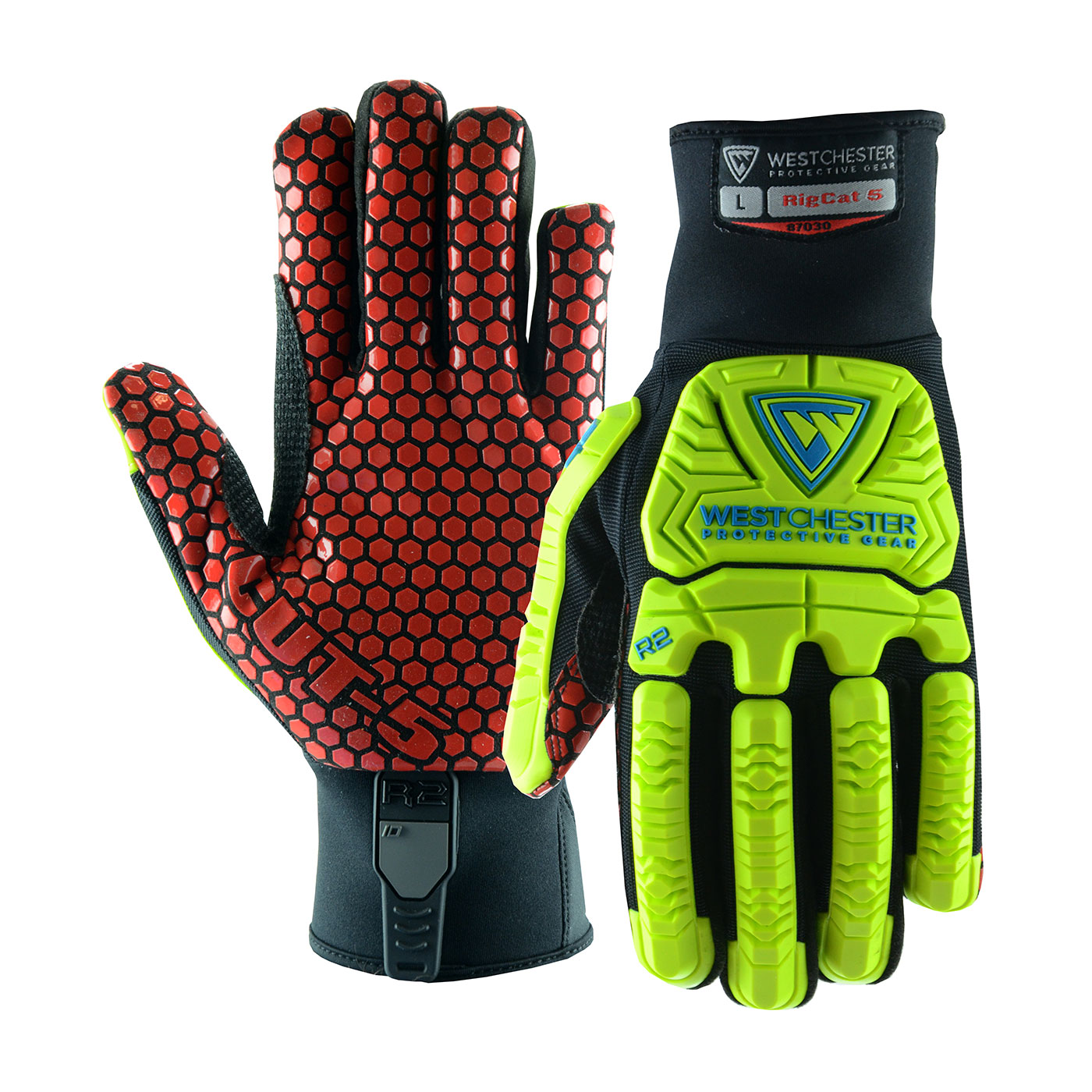 R2™ RigCat 5 Gloves | Safety Rigger Gloves | Extra Grippy Safety Rigger