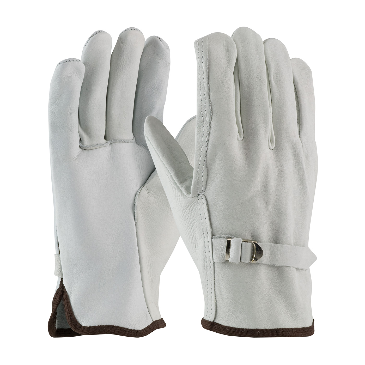 Pull Strap Cowhide Leather Driver Gloves | Ropers Gloves | Farming ...