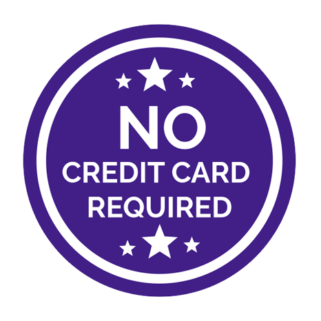 No credit card required