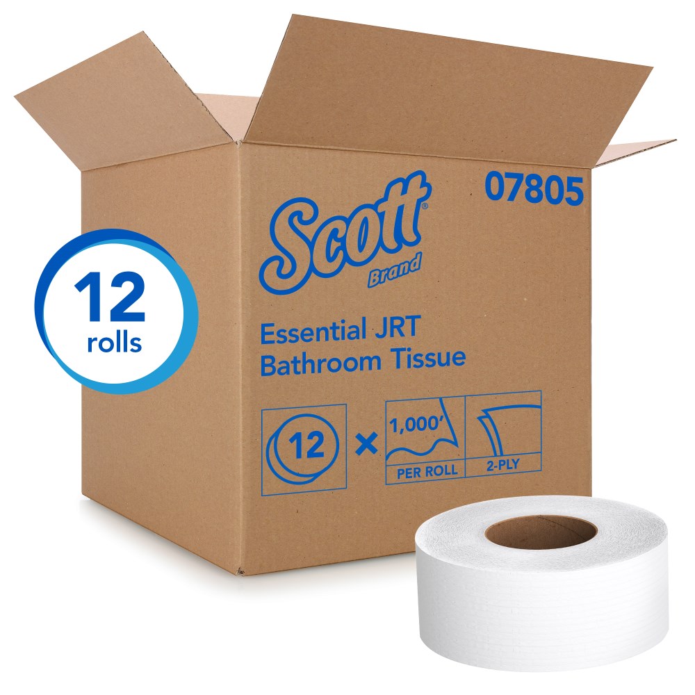 Scott Essential JRT Jumbo Bathroom Tissue EcoLogo Certified Ply Jumbo Rolled Toilet